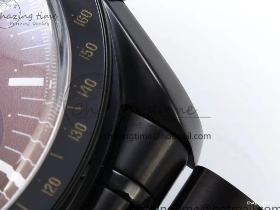 0422 Speedmaster Black Benom PVD Saturn RMF Best Edition on PVD Bracelet Lemania HW StreetReady 7726